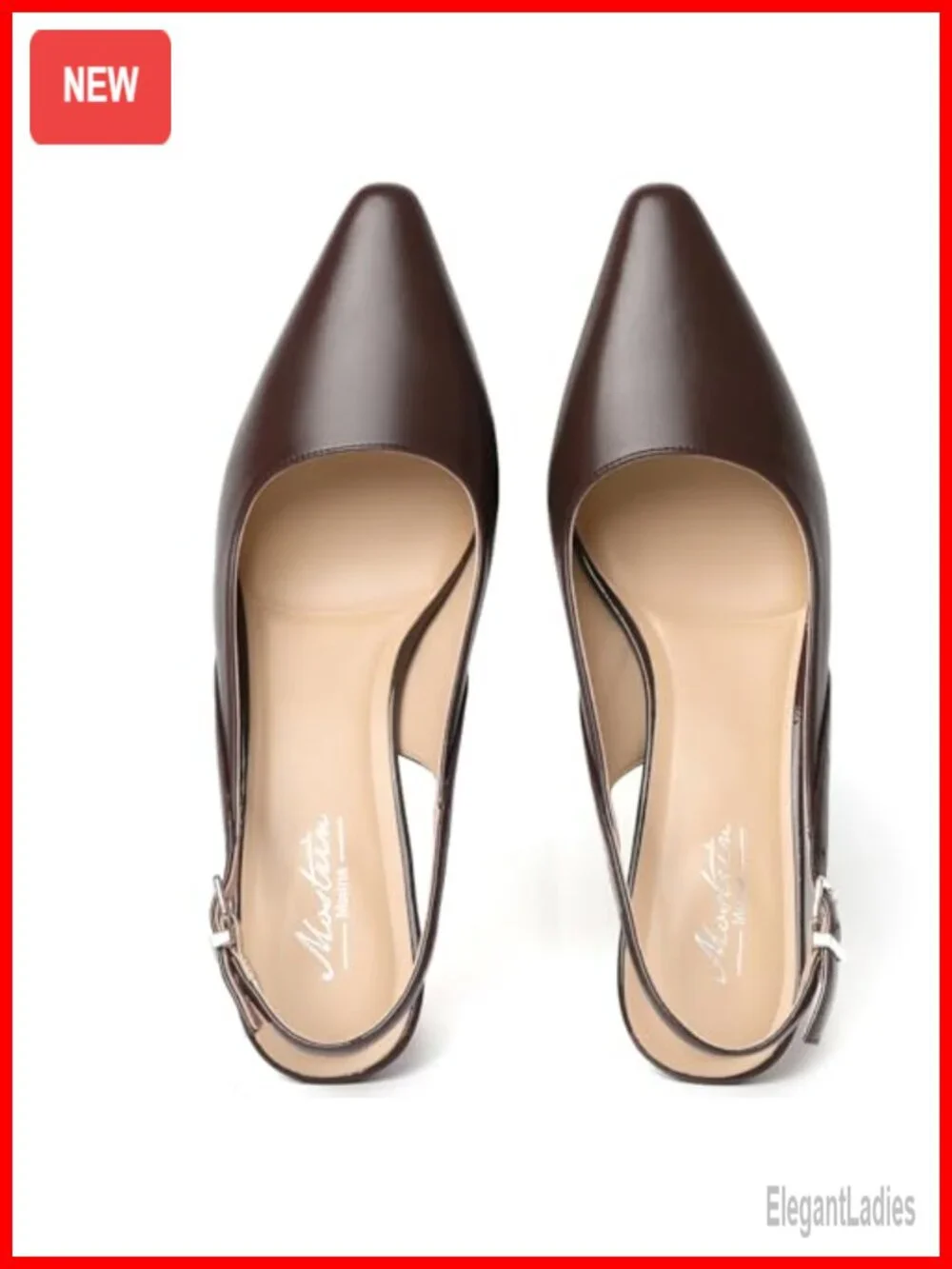 Kitten Heels Slingback Pointed Closed Toe Women's Pumps Wedding Party Commuting